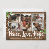 Rustikales Land frohe Weihnachten 5 Foto (Vorderseite)