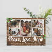 Rustikales Land frohe Weihnachten 5 Foto (Stehend Vorderseite)