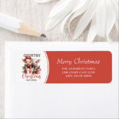 Rustikales Land frohe Weihnachten wünscht Niedlich (Insitu)