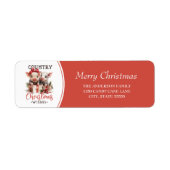 Rustikales Land frohe Weihnachten wünscht Niedlich (Vorne)