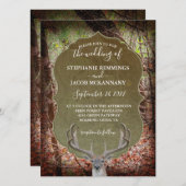 Rustikales Land für Hirschjäger - Einladung zur Ho (Vorne/Hinten)