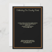 Rustikales Land GRILLEN Wiedersehen Einladung (Rückseite)