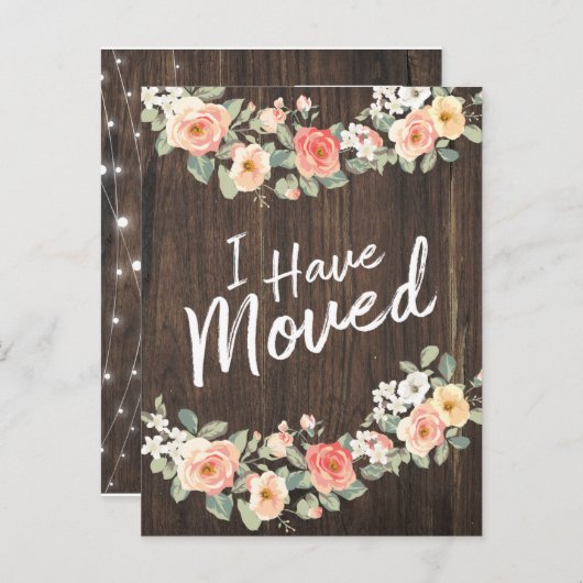 Rustikales Land habe ich Postkarte bewegt (Vorne/Hinten)