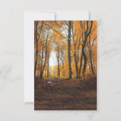 Rustikales Land Herbst Herbst Land Hochzeit RSVP (Rückseite)