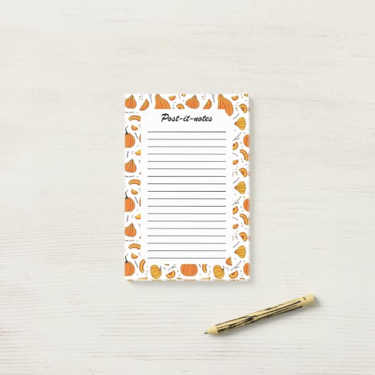 Rustikales Land Herbst Pumpen Post-it Klebezettel (Auf Schreibtisch)