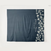 Rustikales Land Hochzeit Backdrop Foto Booth Light Wandteppich (Vorderseite (Horizontal))