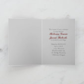 rustikales Land Hochzeit roten Stall Einladung (Innenseite)