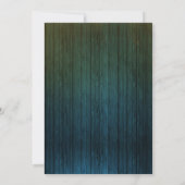 Rustikales Land Hochzeitslichtern Einladung (Rückseite)