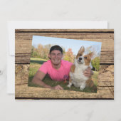 Rustikales Land Holz 20XX GRADUATE | 5-Foto Einladung (Rückseite)