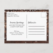 Rustikales Land Holz Frohe Weihnachten 3 Foto (Rückseite)