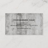 Rustikales Land Holz Textur Graphic Business Car Visitenkarte (Rückseite)