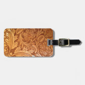 Rustikales Land im Südwesten Western Leder Gepäckanhänger (Vorderseite horizontal)