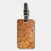 Rustikales Land im Südwesten Western Leder Gepäckanhänger (Vorderseite vertikal)