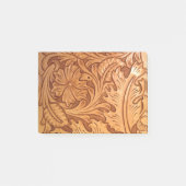 Rustikales Land im Südwesten Western Leder Post-it Klebezettel (Vorderseite)