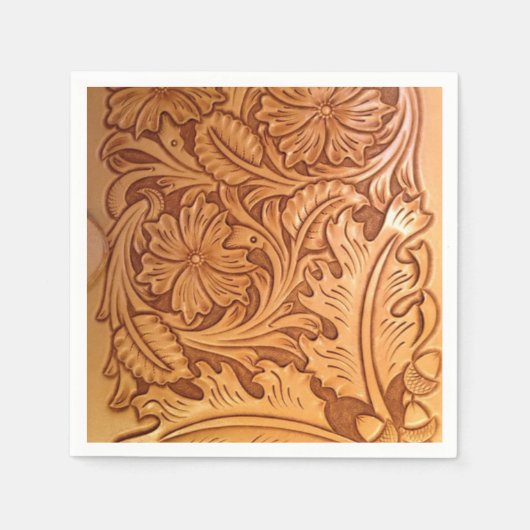 Rustikales Land im Südwesten Western Leder Serviette (Vorderseite)