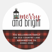 Rustikales Land Kariert Bauernhof Stil Weihnachten