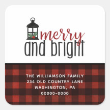 Rustikales Land Kariert Bauernhof Weihnachten