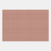 Rustikales Land Kariert Boho Weihnachten Geschenkpapier Set (Vorderseite 3)