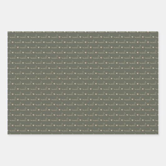 Rustikales Land Kariert Schnee Weihnachtswrapping  Geschenkpapier Set (Vorderseite)