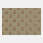 Rustikales Land Kariert und Krähen Geschenkpapier Set (Vorderseite 3)