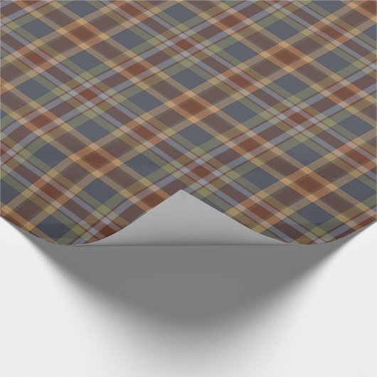 Rustikales Land Karierte Geschenkwrake Geschenkpapier (Ecke)