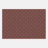 Rustikales Land Karierte und polkische Punkte Geschenkpapier Set (Vorderseite 3)