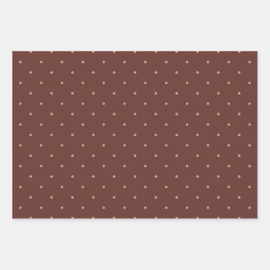 Rustikales Land Karierte und polkische Punkte Geschenkpapier Set (Vorderseite 3)