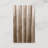 Rustikales Land-Klotz-Kabinen-beunruhigtes Visitenkarte (Rückseite)