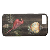 Rustikales Land Lattern und Roter Vogel auf Stallh Case-Mate iPhone Hülle (Rückseite (Horizontal))