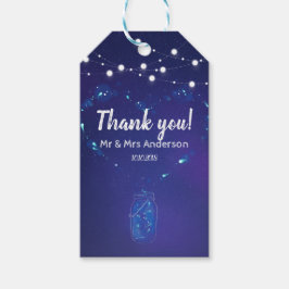 Rustikales Land Lichter Maurer Glas Hochzeit danke Geschenkanhänger