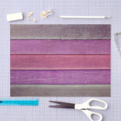 Rustikales Land Lila Brown Wood Grain Textur Seidenpapier (Handwerk)