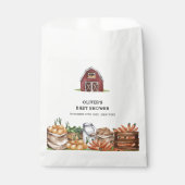 Rustikales Land lokal Grown Veggie Babydusche Geschenktütchen (Vorderseite)