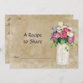 Rustikales Land Mason Jar Bouquet Bridal Rezept (Vorne/Hinten)