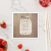 Rustikales Land Mason Jar Lights Serviette (Beispiel)
