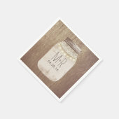 Rustikales Land Mason Jar Lights Serviette (Ecke)