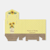 Rustikales Land Mason Jar Sunflower Favor Box Geschenkschachtel (Ungefaltet)