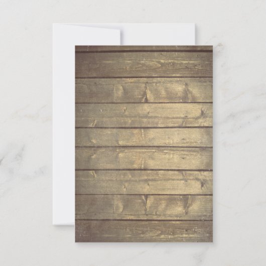 Rustikales Land Mason Jars Lights Lace Wood UAWG RSVP Karte (Rückseite)