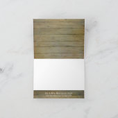 Rustikales Land-Maurer-Glas erröten rosa Dankeskarte (Innenseite)