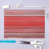 Rustikales Land Red Wood Körner Textur Seidenpapier (Handwerk)