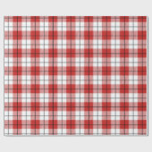 Rustikales Land-rotes weißes u. schwarzes Geschenkpapier (Flach)