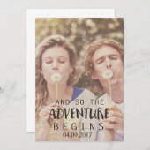 Rustikales Land Save the Date - Angebot (Vorne/Hinten)