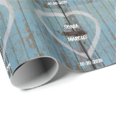 Rustikales Land Scheune Tür Hochzeit Keepe Geschenkpapier (Rolleneckpunkt)