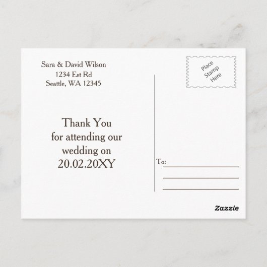 Rustikales Land Sonnenblumen Barn Wood Vielen Dank Postkarte (Rückseite)