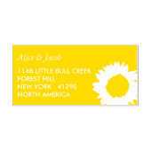 Rustikales Land Sonnenblumen - Blumen Permastempel (Design)