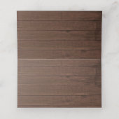 Rustikales Land Sonnenblumen Burgund Rose Hochzeit Platzkarte (Innenseite Aufgefaltet)