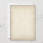 Rustikales Land Sonnenblumen Einladungen für Hochz (Rückseite)