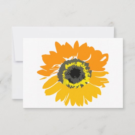 Rustikales Land Sonnenblumen Hochzeitskarte Einladung (Vorderseite)