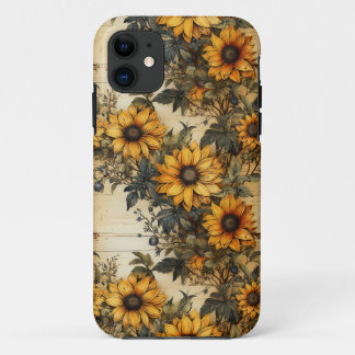 Rustikales Land Sonnenblumen Shabby Chic Blume Case-Mate iPhone Hülle