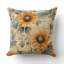 Rustikales Land Sonnenblumen Shabby Chic Blume