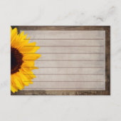 Rustikales Land Sonnenblumenkrebs (Rückseite)